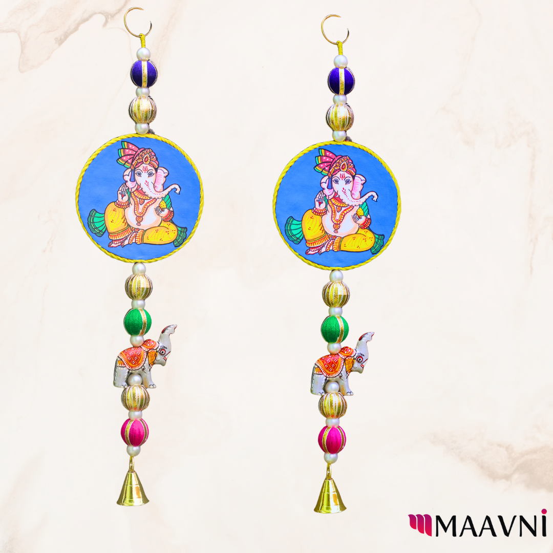 Hand-painted Ganesh door hanging